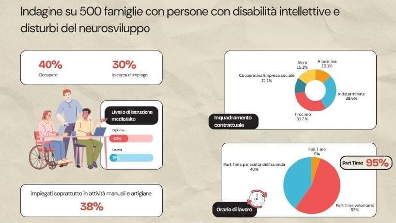 Disabilità e lavoro, un rapporto difficile: quasi sempre part-time, pochi contratti stabili 1