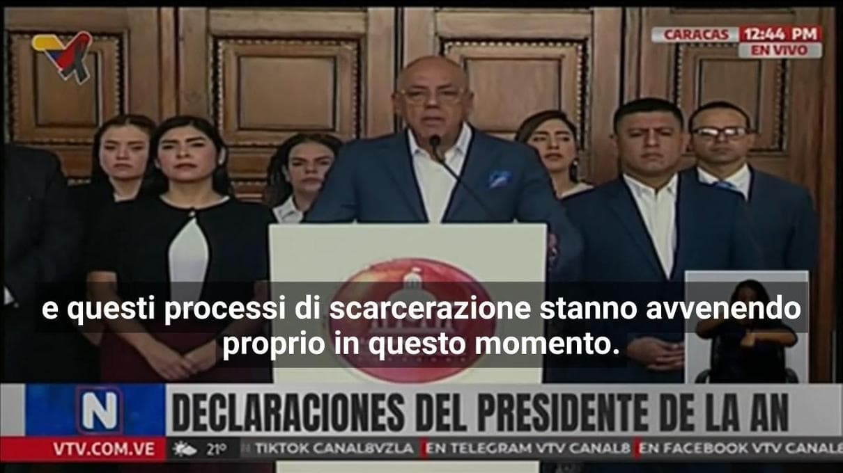 Il Venezuela annuncia la liberazione di diversi detenuti. Attesa per Trentini, rilasciato Gasperin 1