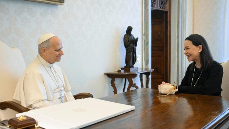 Machado vede il Papa: “Ci aiuti sui prigionieri” 1