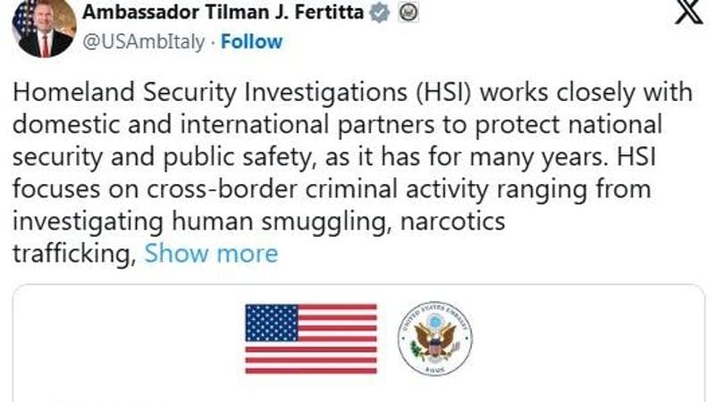 Milano-Cortina, l'ambasciata statunitense chiarisce: "Gli agenti dell'Ice non svolgeranno attività di pattugliamento" 1