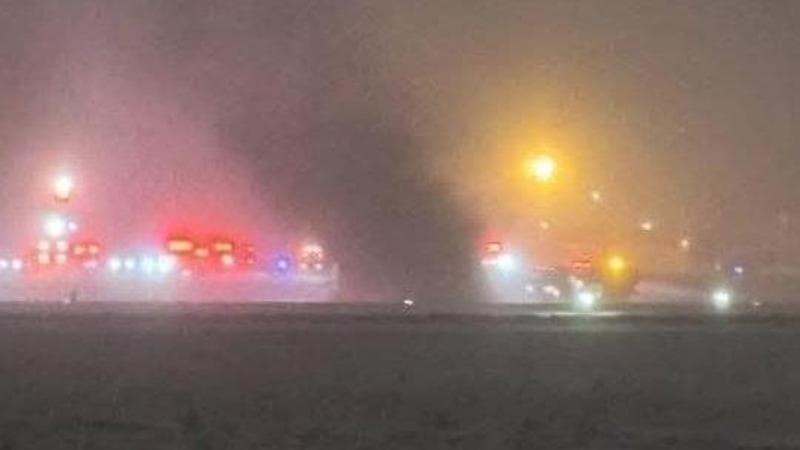 Negli Stati Uniti, un aereo con otto persone a bordo si è incidentato durante il decollo a Bangor. 1