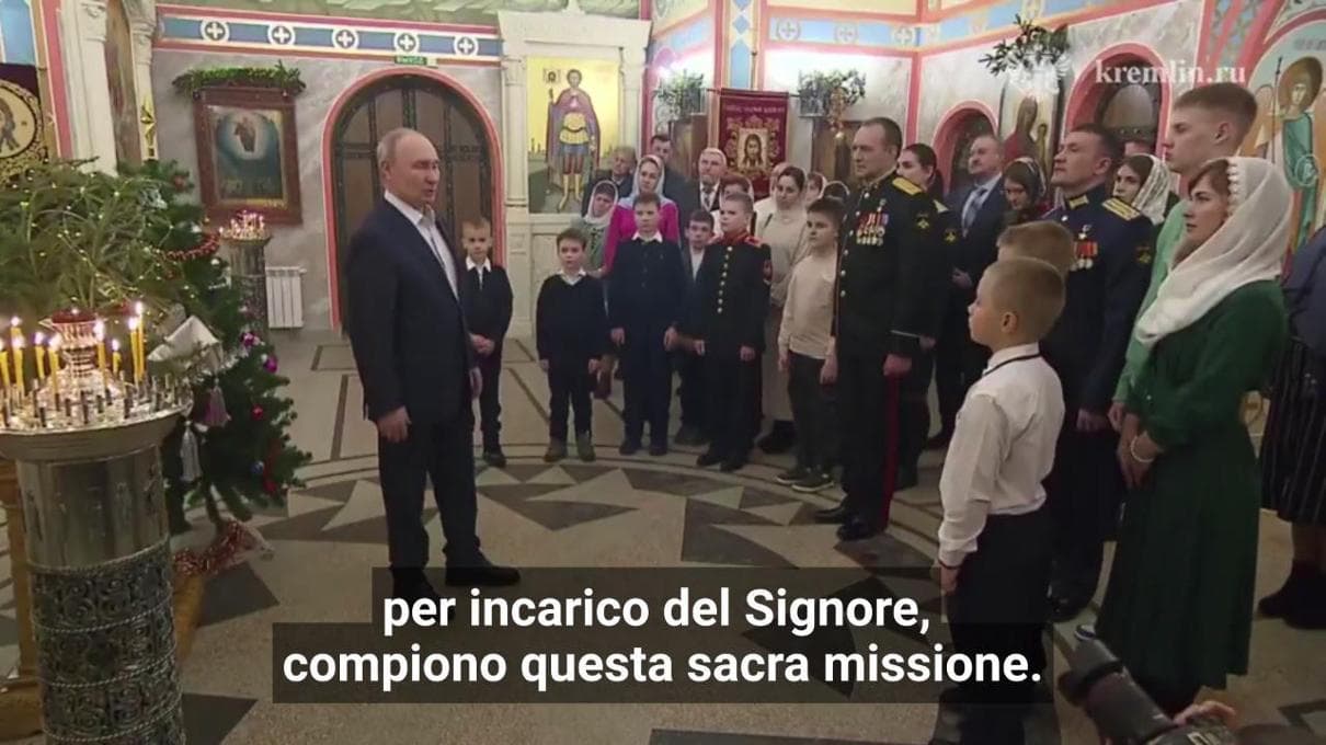 Per il Natale ortodosso Putin paragona i soldati al Salvatore: “Missione sacra per conto di Dio” 1