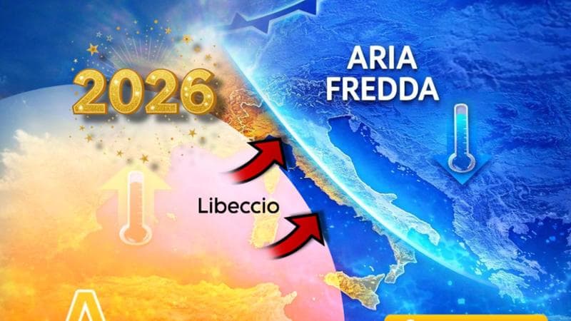 Previsioni meteo, inizio d’anno con il Libeccio: tornano piogge e temperature miti al Centro-Sud 1