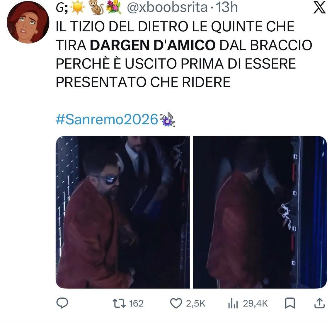 I meme più esilaranti della prima serata di Sanremo: da Dargen D’Amico a Laura Pausini 6