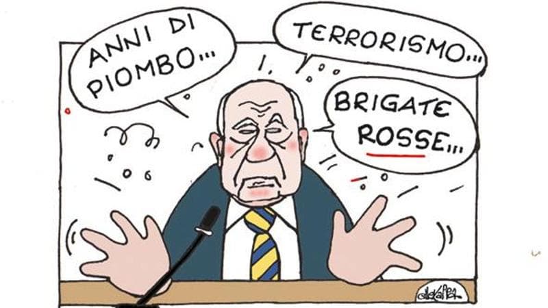 Il ministro Nordio ritratto nella caricatura di ElleKappa 1