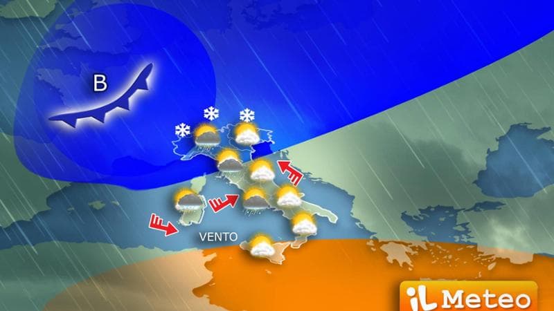 Previsioni meteorologiche: precipitazioni attese giovedì e venerdì, seguite dal ritorno del sole grazie all'anticiclone delle Azzorre. 1