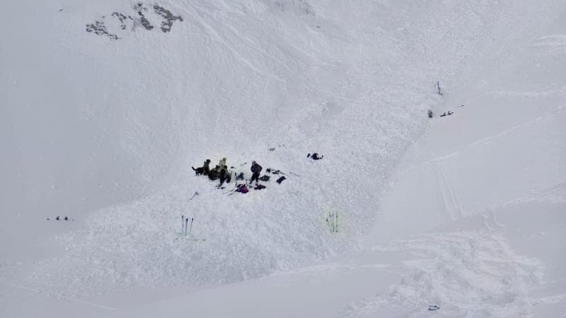 "Quattro scialpinisti deceduti in un giorno sulle Alpi a causa di neve recente e allerta valanghe trascurata." 1