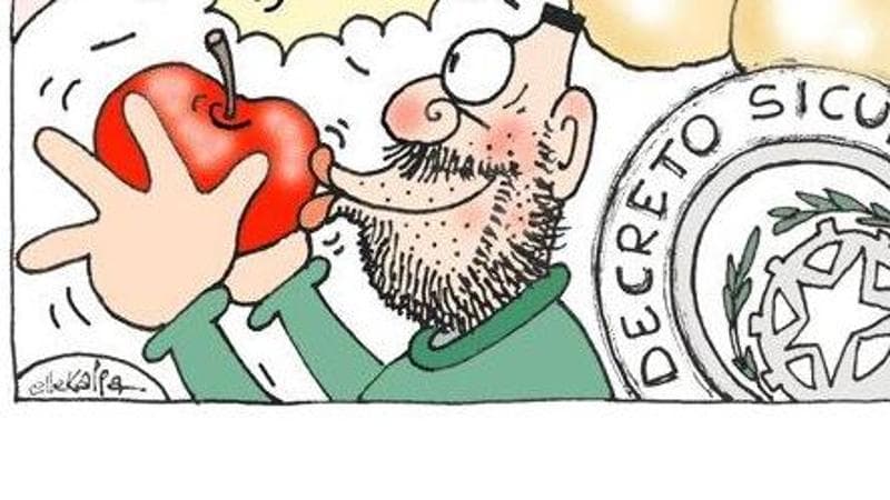 Salvini e l'omicidio di Rogoredo: la caricatura di Ellekappa 1