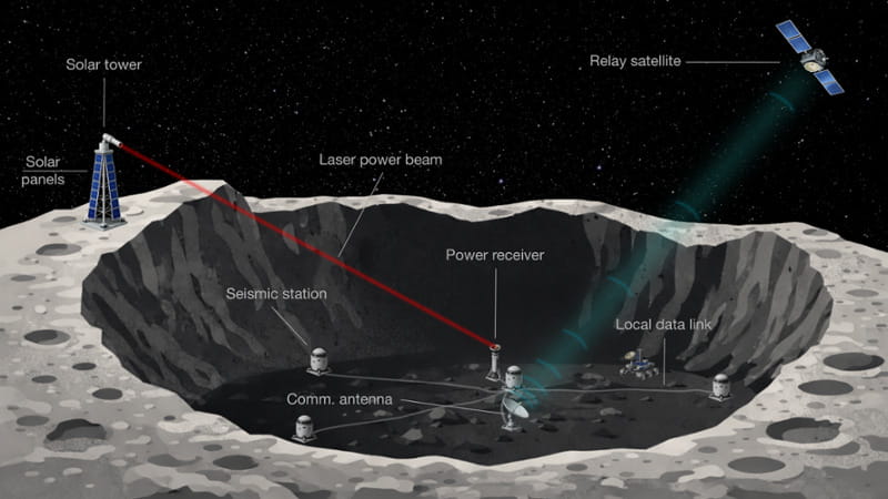 Sulla Luna realizzeremo un dispositivo per captare le collisioni tra buchi neri. 1