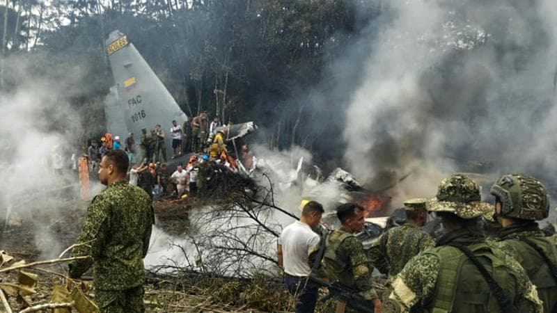 Colombia, incidente aereo per un velivolo militare: “Almeno 77 feriti e un decesso” 2