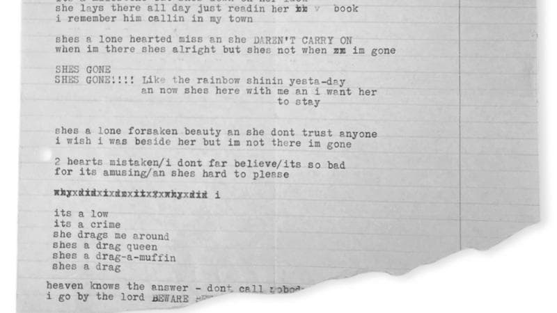 Da un'opera di Allen Ginsberg emerge un testo di Bob Dylan. 2