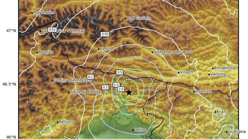 Friuli Venezia Giulia, terremoto di magnitudo 3.9 nei pressi di Udine: nessun danno riportato. 2