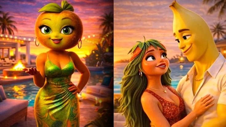 Fruit Love Island, il programma di realtà dedicato ai frutti IA che ha ottenuto successo su TikTok 2