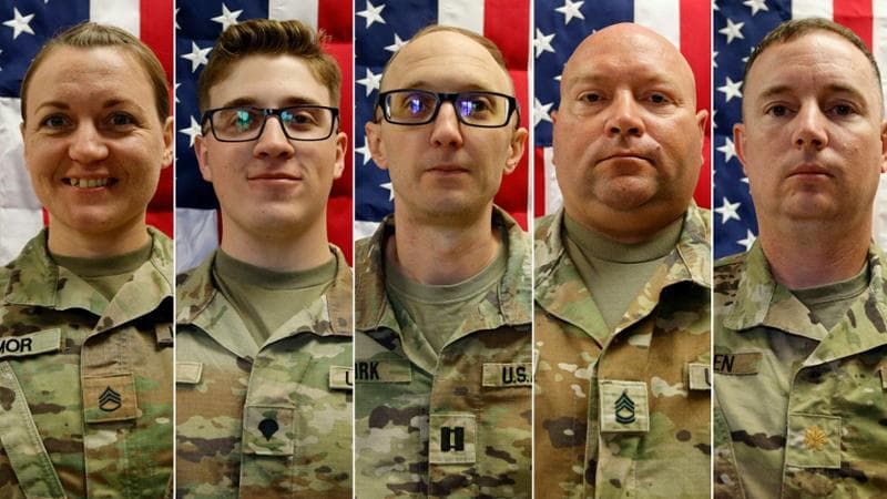 I primi militari statunitensi deceduti in Iran: la sergente prossima al congedo, il neolaureato e il ventenne. 1