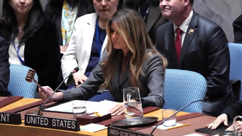 Melania guida il Consiglio di Sicurezza dell'Onu: discorso sui minori, omettendo il conflitto in Iran. 1