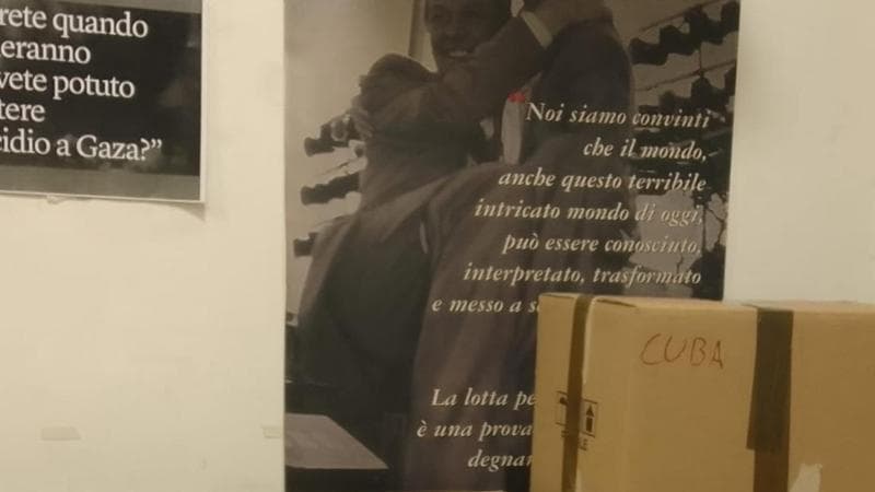 Partenza da Italia per una delegazione europea diretta a Cuba, con Lucano e Salis a bordo. 2