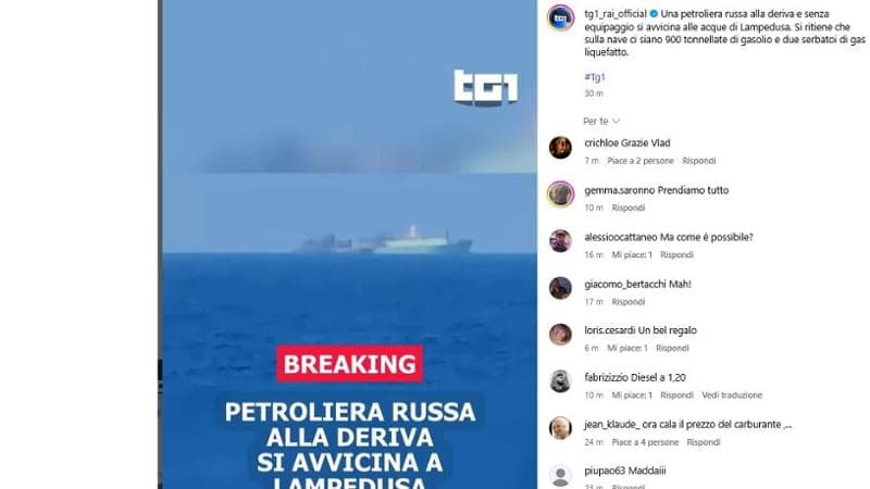 Petroliera russa in balia delle onde, incontro a Palazzo Chigi. Meloni: “Stiamo seguendo la situazione insieme a Malta” 2