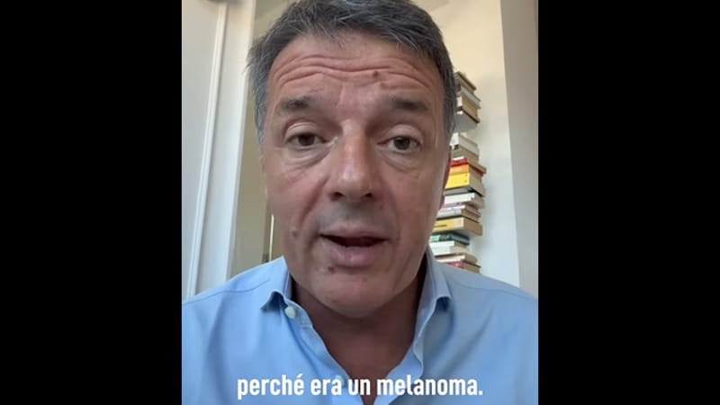 Renzi: “Ho subito l’asportazione di un melanoma cutaneo, ora sono al sicuro. Fate sempre controlli” 2