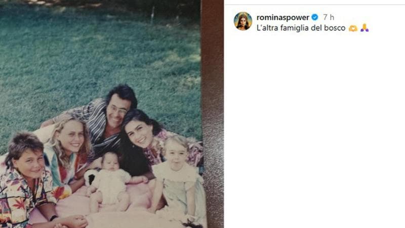 Romina Power condivide immagini insieme ad Al Bano: "Anche noi eravamo una famiglia nel bosco" 1