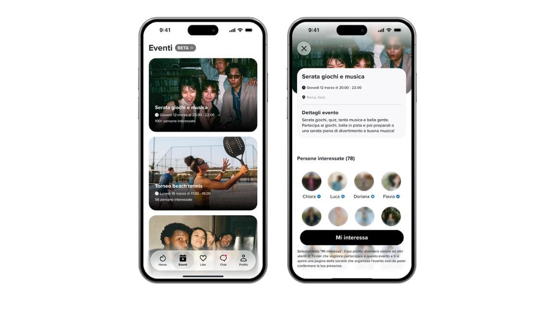 Tinder introduce novità: eventi e videochiamate per combattere la stanchezza da incontri online. 3