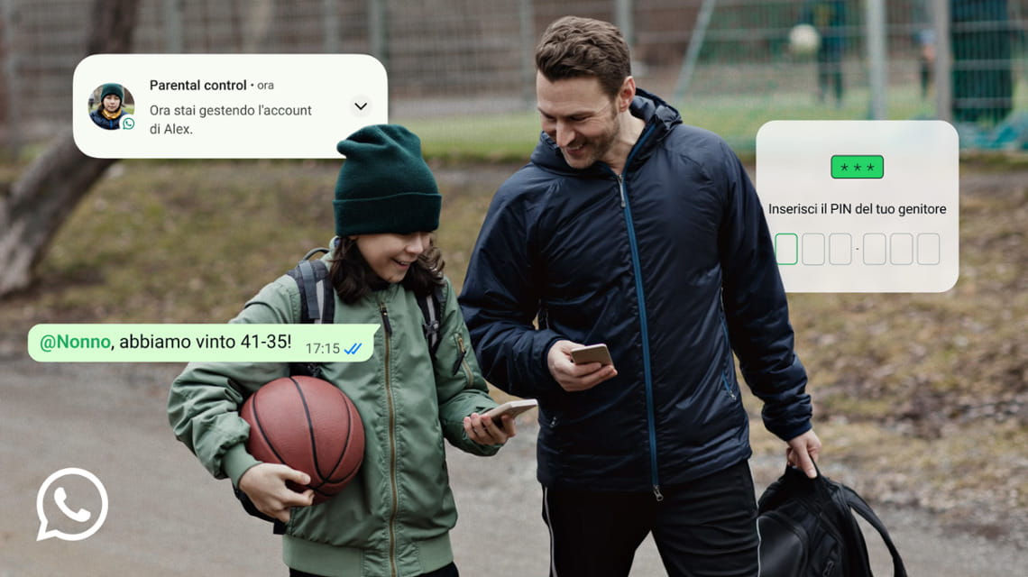 WhatsApp per ragazzi sotto i 13 anni: modalità di gestione degli account controllati. 3