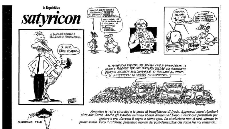 Cinquanta anni di satira, le celebri vignette in omaggio con Repubblica 2