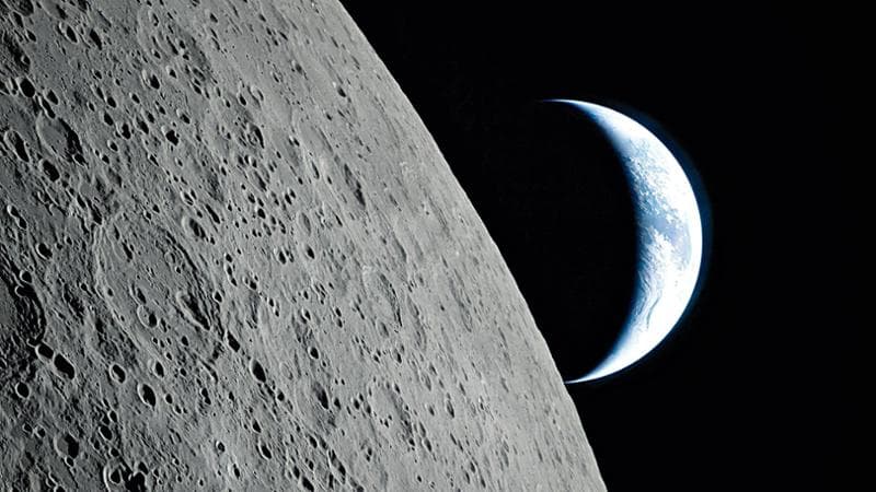 Il tramonto terrestre osservato dalla Luna nascosta 2