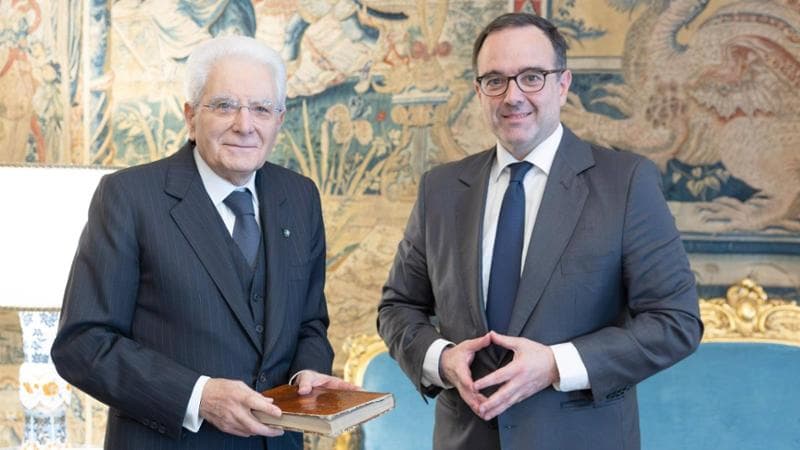 Mattarella incontra Kyriakou, leader di Antenna Group. 2