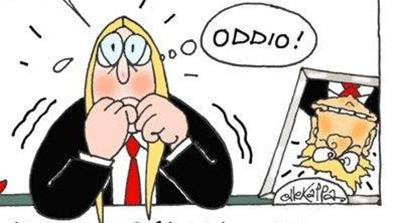 Meloni critica Trump nella caricatura di Ellekappa 2