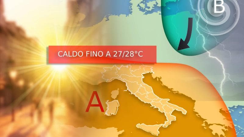 Meteo: attese giornate di sole e temperature elevate tra 27 e 28°C, ma un peggioramento è previsto tra domenica e lunedì. 2