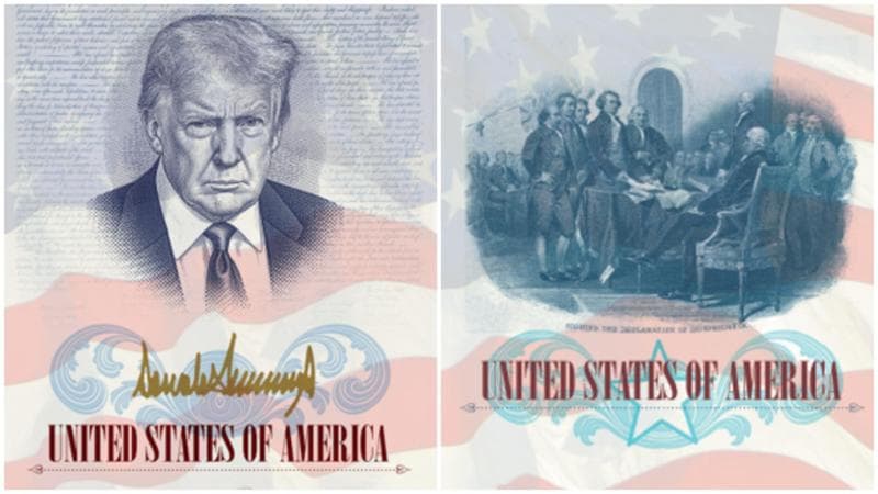 Trump appare anche sui passaporti americani: presentato il nuovo design con l'immagine seria del presidente. 2
