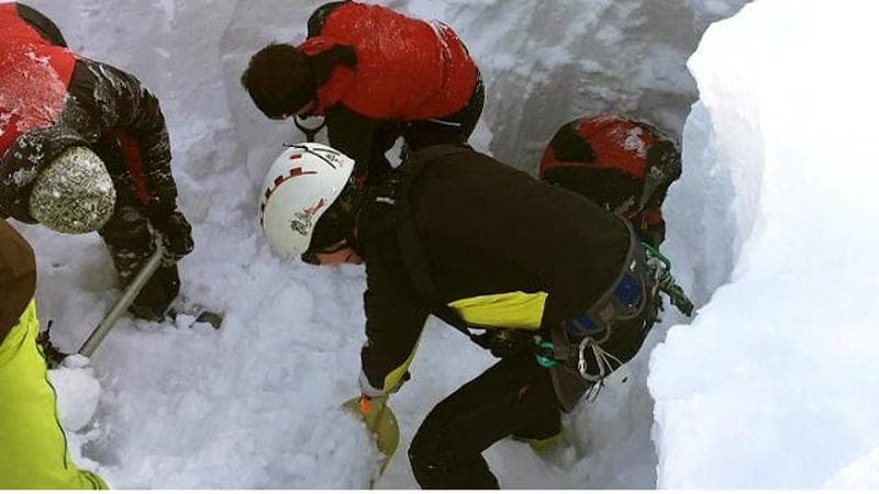 Valanga sul Cermis, intervento dei soccorritori in corso 2