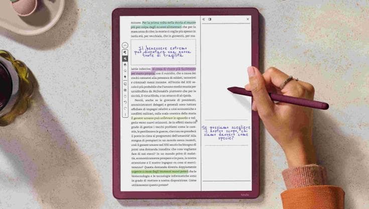 Il Kindle Scribe Colorsoft è disponibile in Italia: la lettura e la scrittura si arricchiscono di colori. 2