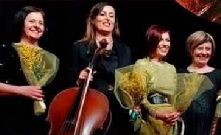 Il progetto Harmonic Quartet rende omaggio a Mina, Vanoni e Mia Martini presso la Sala Estense. 1