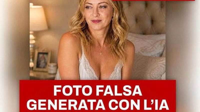 Meloni condivide un'immagine in lingerie creata tramite intelligenza artificiale: “I deepfake sono una minaccia, interessano tutti” 2