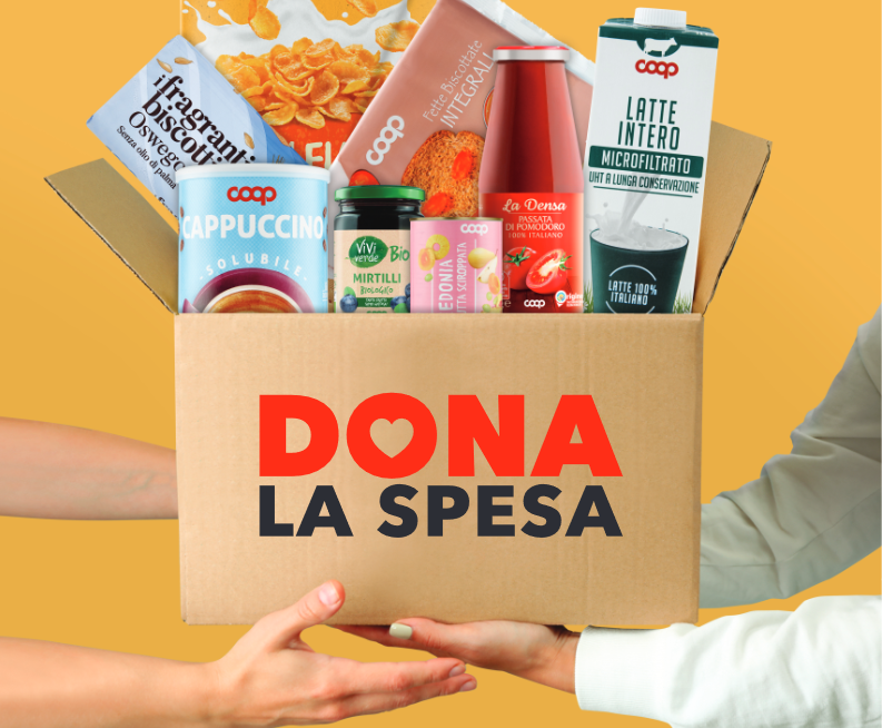 Nei punti vendita di Coop Alleanza 3.0 avviata l'iniziativa di raccolta di generi alimentari "Dona la spesa" 1