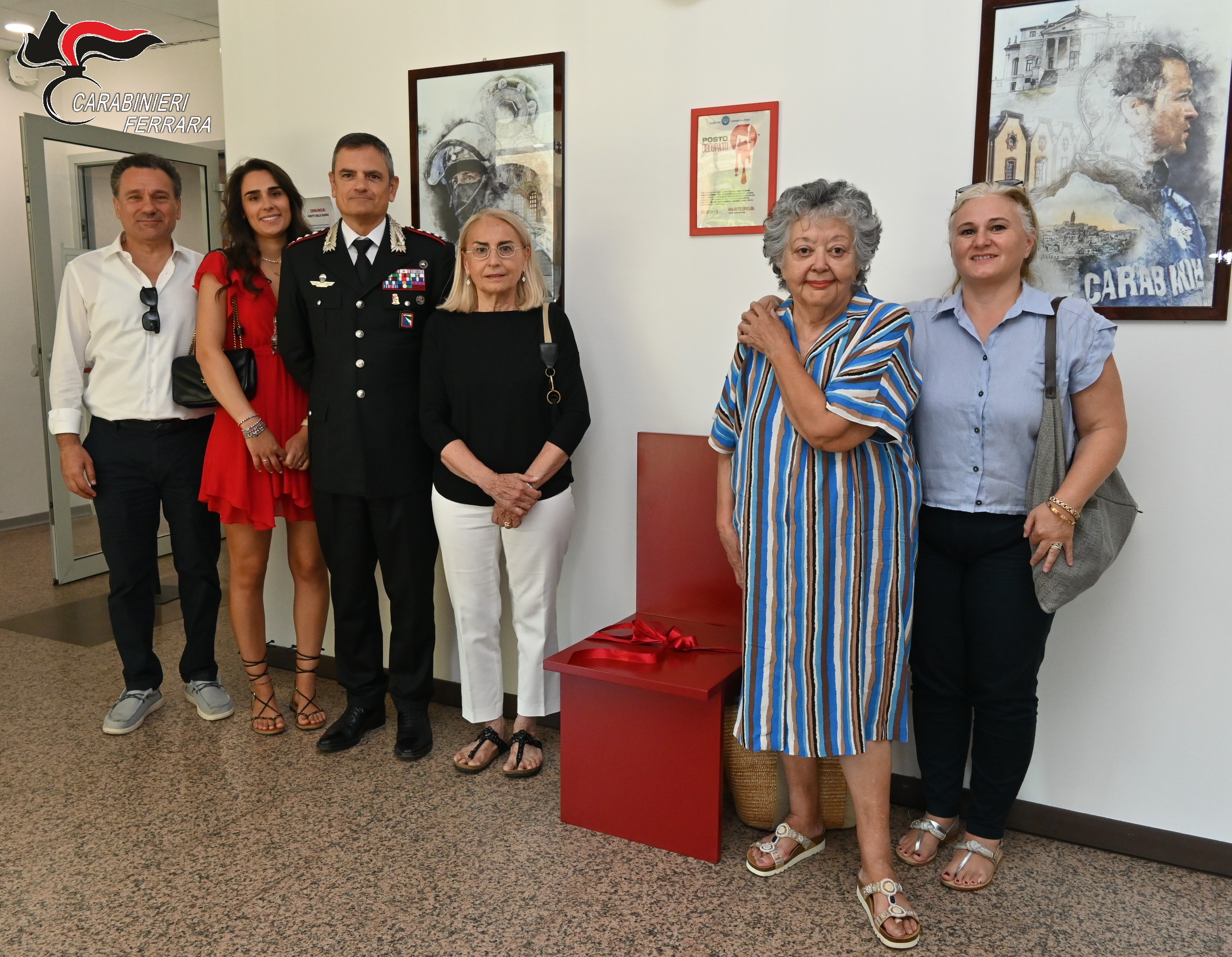 Anche i carabinieri di Ferrara partecipano all'iniziativa "Un posto occupato" 1