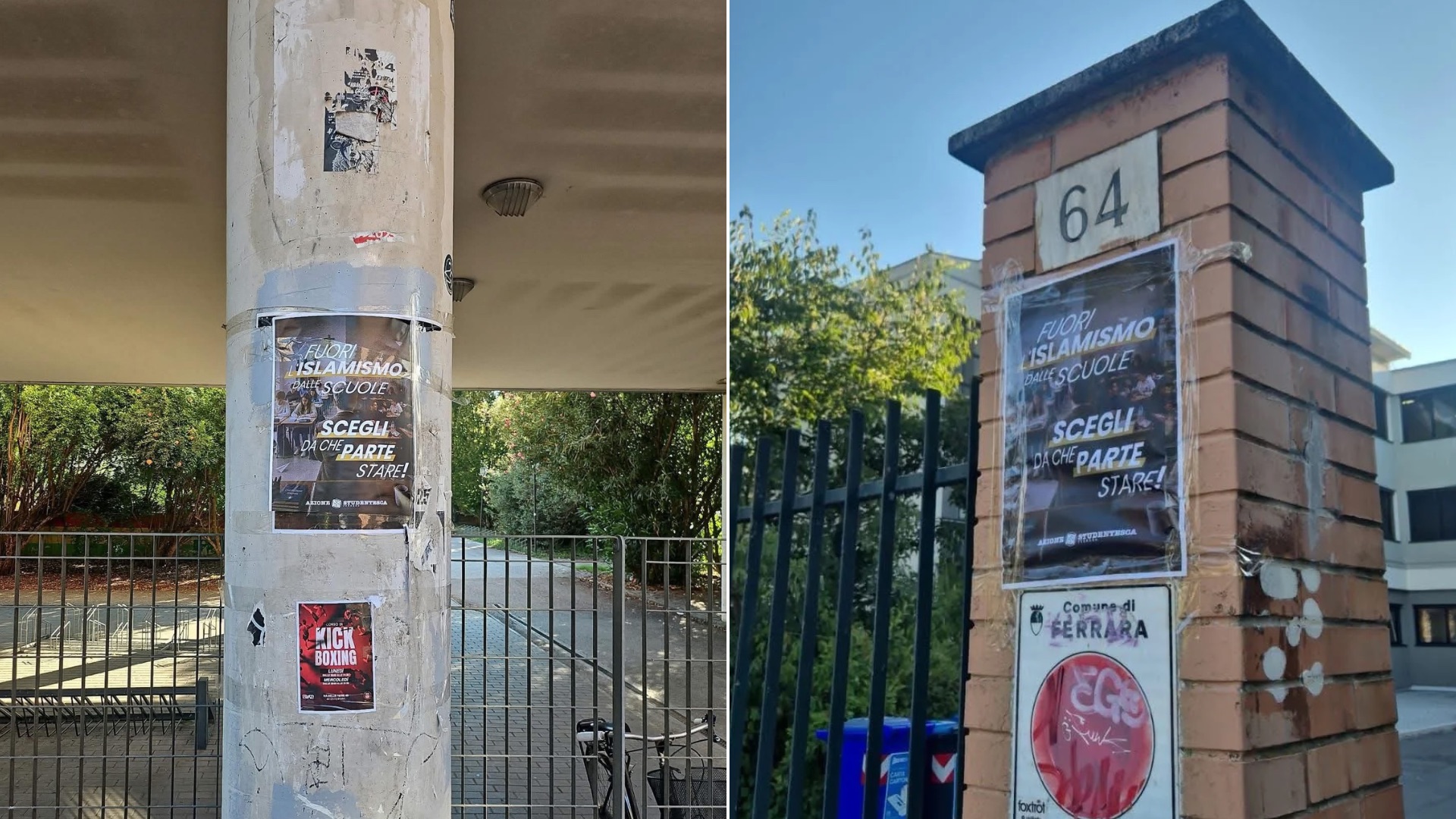 «A scuola nessuno è straniero», Nanni e Atik contro i manifesti di Azione Studentesca 1