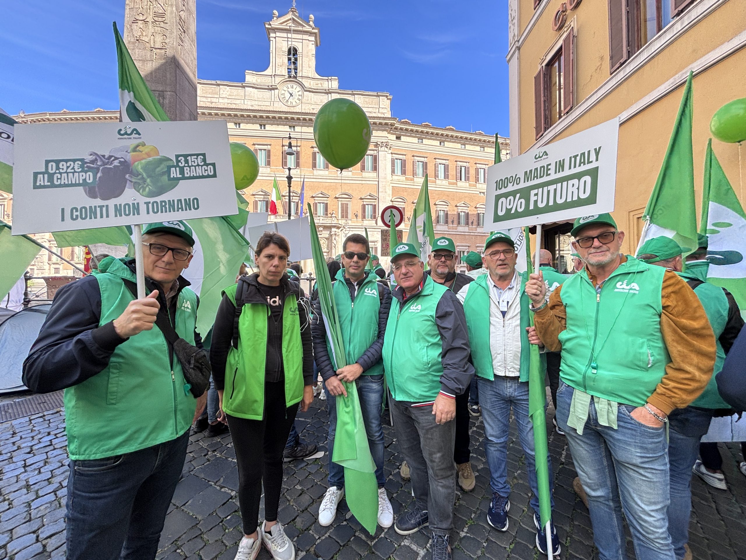 “I conti non tornano”: gli agricoltori di Cia Ferrara in presidio a Roma 1